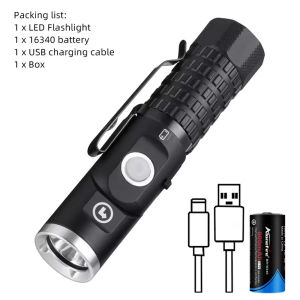 Alonefire X93 P8 LED Flashlight 90°Twist Camping Lamp Outdoors Waterproof Emergency EDC Torch