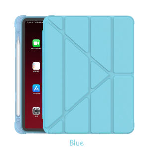 FCFor iPad 9th 8th 7th Gen6 9.7 2017 2018 Air Air 2 Air 3 Pro 11 Pro 10.51 2 3 4 5 6 Ipad 2 3 4 Slim Smart Case Flexible Soft Silicone Soft Back Cover with Pen Tray