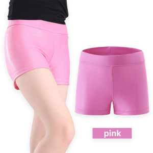 LOlanta กางเกงขาสั้นยิมนาสติกสำหรับเด็กผู้หญิงเลกกิ้งบัลเล่ต์สีสดใสทำจากผ้าสแปนเด็กซ์มี5สี