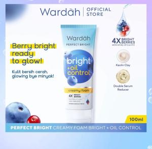 Wardah Perfect Bright All Series 100ml - Sabun Muka Wardah Bright Smooth Glow - Bright Oil Control - Cooling Bright