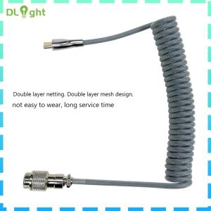Computer Mechanical Keyboard Type-C USB Aviator Cable Spring Aviation Coil Cord