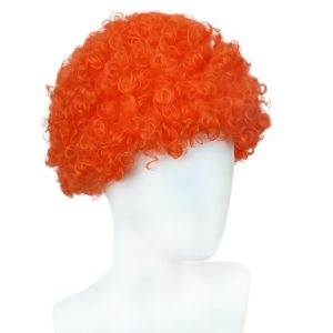 HUNIU Trang phục hóa trang Tóc giả Afro dành cho người lớn và trẻ em Hài hước Curly Tóc quạt nhiều màu sắc Punk Cosplay Tóc giả hề cầu vồng Halloween Tiệc sinh nhật