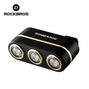 【Giao hàng địa phương】ROCKBROS Phanh Xe Đạp Cảm biến đèn hậu loại không thấm nước C rechargable đèn đuôi xe đạp giao thông ánh sáng ba màu cảnh báo MTB xe đạp đường trường đèn hậu