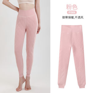 Ready stock)Wool thermal pants  womens winter velvet thickened high waist wear leggings Northeast extra thick lamb wool cold-resistant cotton pants