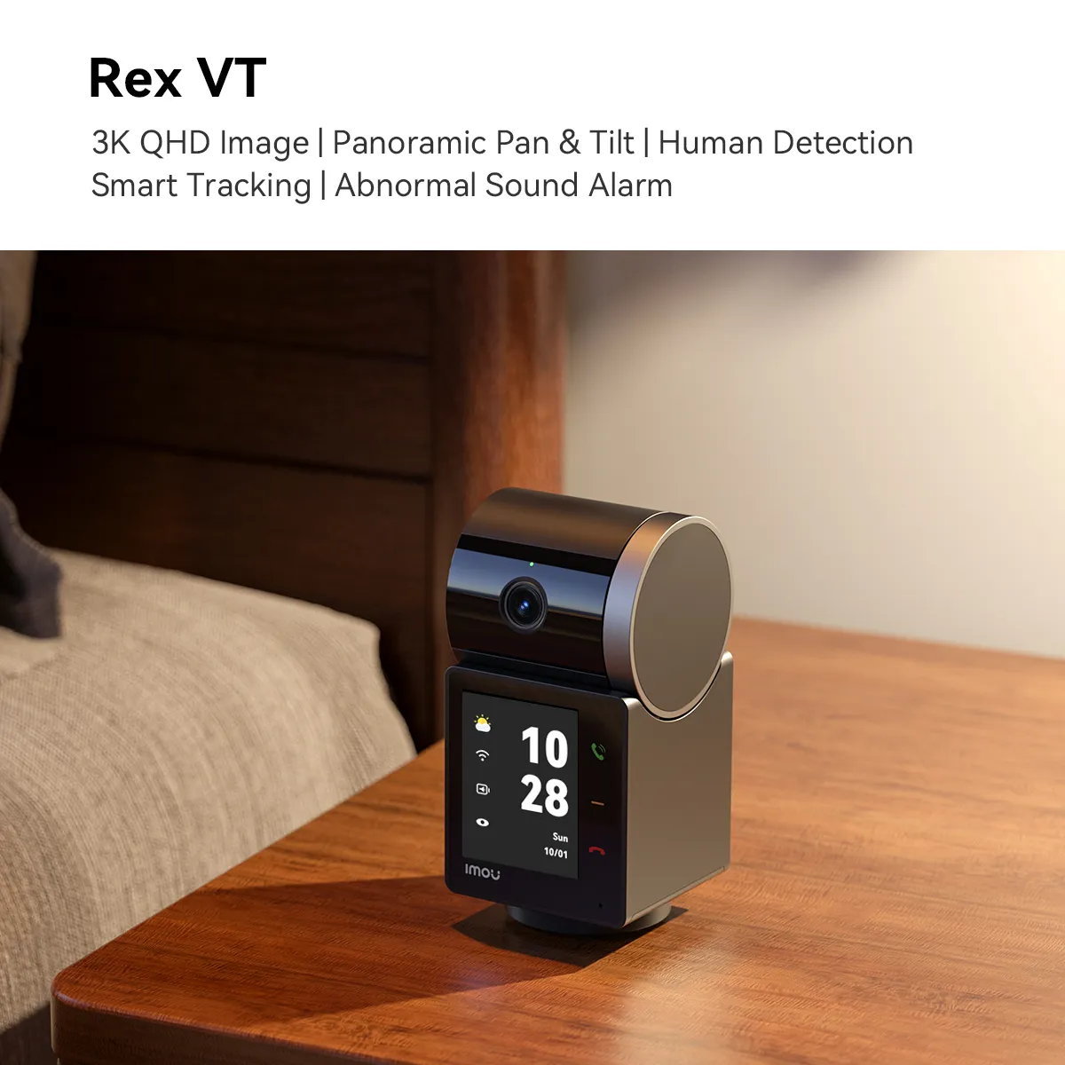 IMOU รุ่น REX VT PRO กล้องวงจรปิด WIFI ภายใน intercom มีแบตในตัว ความคมชัด 5MP แบต 2000 mAh ประกัน 2 ปี