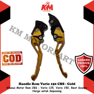 Handle Rem Stelan Honda Vario 150 Fi CBS 110 125 Beat Scoopy Fi New CBS Combi Brake System Gold