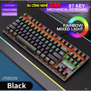 Bàn phím cơ ZIYOU LANG K2 PRO 87phím/T60 62 phím bàn phím máy tính chơi game có dây Led Nhiều Chế Độ Khác Nhau