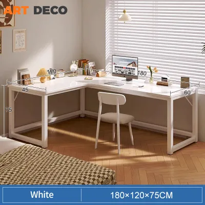 L Shape Study Table Meja Belajar Home Office Table Computer Desk Meja Komputer Student Study Desk L Shape Table Meja L
