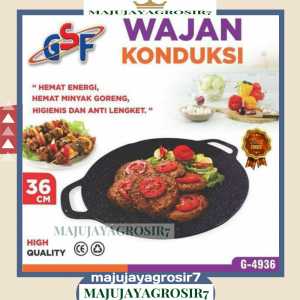 WAJAN KONDUKSI GSF G-4936 / WAJAN KONDUKSI 36CM GSF 4936 / WAJAN KONDUKSI 36 CM GSF / WAJAN KONDUKSI SERBAGUNA ANTI LENGKET / WAJAN LISTRIK / ALAT PEMANGGANG / ALAT PANGGANG WAJAN KONDUKSI BBQ BARBEQUE MULTIGUNA GRILL PAN ANTI LENGKET