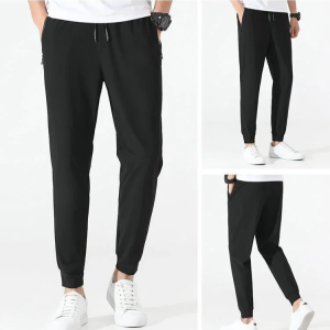 [Easy Movement]Mens High Elastic Quick Dry Pants/ Mens Ultra-thin Sports Pants Loose Large Size Breathable Waterproof Ice Silk