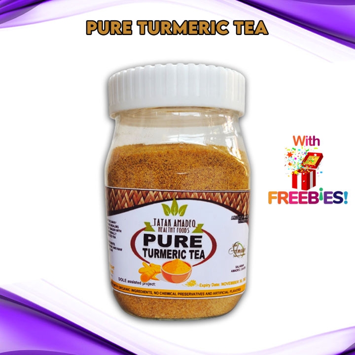 AMADEO 350G TURMERIC TEA with FREEBIE! Powder Tea 100 Natural Luyang