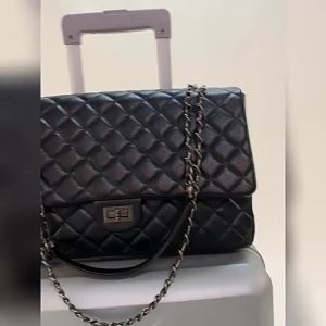 -style quilted chain bag large crossbody bag mommy bag factory direct cross-border supply travel bag commuter bag