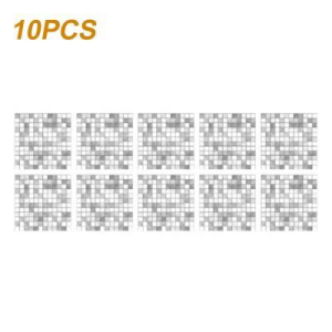 Vova Tấm Dán Gạch họa tiết khảm cho nhà bếp phòng tắm hình nền vỏ và dính 3D Tấm ốp tường tự dính không thấm nước gạch lát chắn tường trang trí nội thất