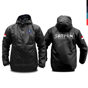 JAKET SATPAM PENJAGA SCOTLIGHT CUSTOM PRIA REMAJA DEWASA BAHAN PARASUT TAHAN ANGIN HANGAT 3 LAPIS