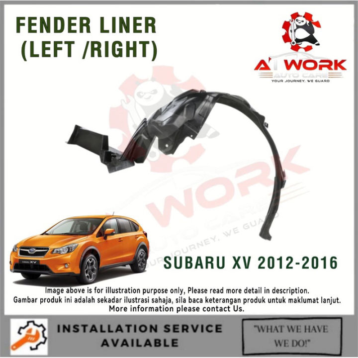 OEM SUBARU XV 2012~ FRONT FENDER LINER PROTECTOR DAUN PISANG DEPAN ...