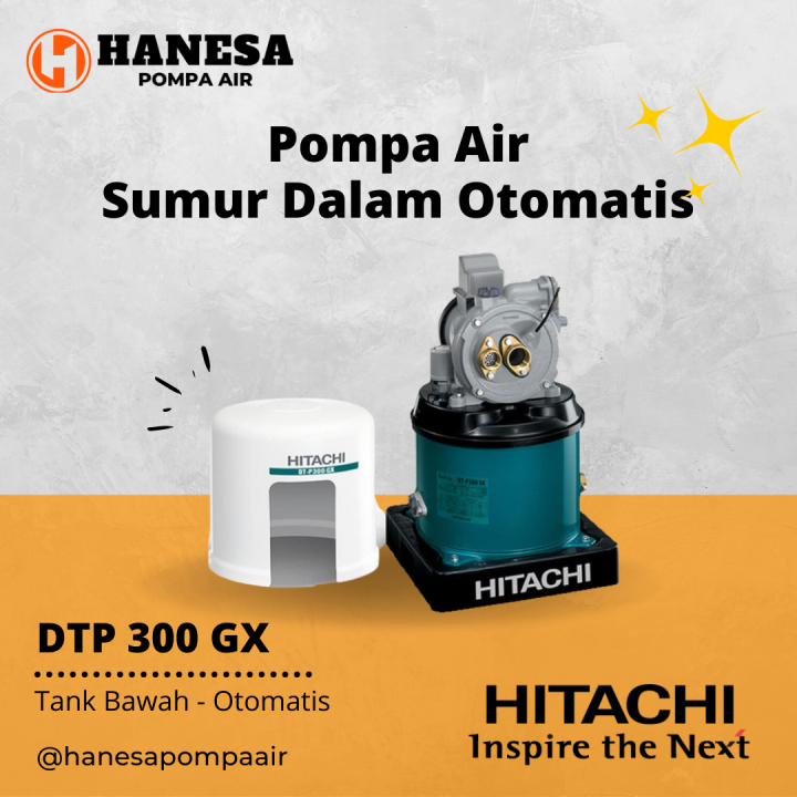 Hitachi DTP 300 GX Pompa Air Sumur Dalam Otomatis | Lazada Indonesia