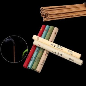 Smokeless Joss Stick Incense Stick 40Pcs Incense Anti-mosquito Agarwood Sandalwood Incense Stick Holder 香 艾草 檀香 沉香 桶装小线香