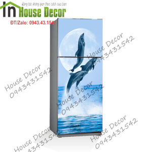 Decal Dán Tủ Lạnh Chất Liệu Cao Cấp Chống Nước Tuyệt Đối Lau Chùi Thoải Mái -