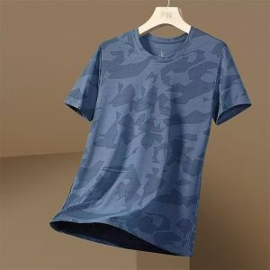 Bonnie Cathy เสื้อยืดแขนสั้นผู้ชายลายพรางแฟชั่นฤดูร้อนแบบบางระบายอากาศกีฬาเสื้อผ้าแห้งเร็ว