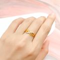 cincin wanita model infinity markis stylish dan elegan minimalis emas. 