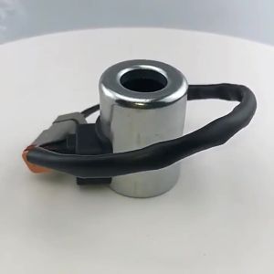 XCMG Excavator Accessories XE80/135/150/200/215/230 Pilot Safety Lock Solenoid Valve Coil Internal Diameter:19mmHeight:50mm