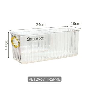 Holbrook Acrylic Vanity Box with Sliding Design Transparent Storage Box Jewelry Holder Kit PET2967