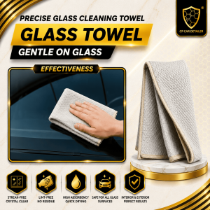 【CP CAR Detailer】Polyester Glass Cleaning Towel CAR WINDOWS TOWEL Lint-free Home Rag Glass Cloth Wipe Car Towel Wipe Glass Cloth