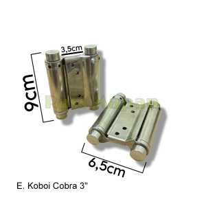 1 PASANG Engsel Pintu Per Koboi Kobra 3" 4" merk Cobra SS