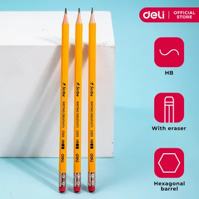 Deli Scribe HB Graphite Pencil EC003-HB