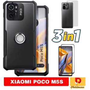 PROMO PAKET 3 IN 1 CASE XIAOMI POCO X5 PRO 5G / POCO X5 5G / POCO M5S 2022 SOFCASE SUPER SLIM EXCELLENT CINCIN RINKG