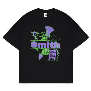 House of Smith Kaos Oversize Pria - Scrowld Heavyweight Oversized Tshirt Black - Oversize T Shirt