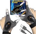 PARIGO LED Flashlight Gloves, Mens Valentines Day Gifts for Him, Boyfriend Husband Valentines Gifts for Men Son, Dad Birthday Gifts for Men Grandpa Car Repairing Fishing Camping Light Cool Gadgets. 