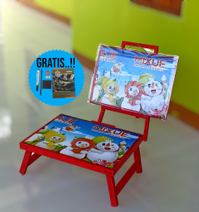 meja belajar anak satu set lengkap/alat tulis anak lengkap 1 set