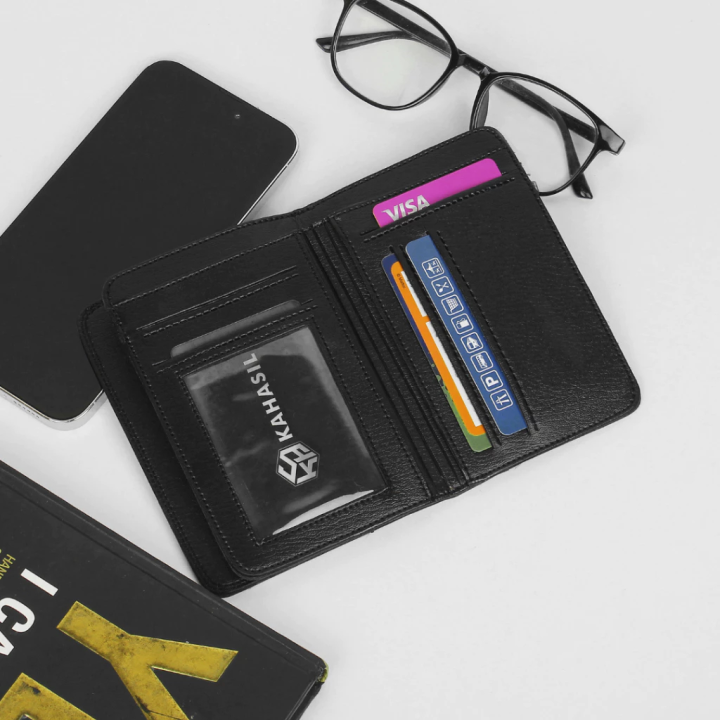 KAHASIL%20Dompet%20Lipat%20Pria%20Berdiri%203/4%20Tanggung%20Bahan%20Kulit%20PU%20Leather%20KHDP03%20-%20Image%205