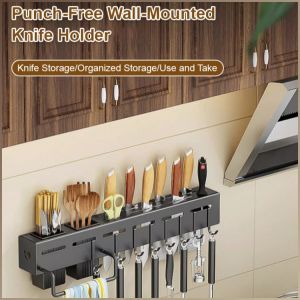 ที่ใส่มีด ไม่เป็นสนิม ชั้นวางเครื่องมือ มั่นคง สามารถแขวนได้ ไม่มีที่ว่าง ทนทาน ไม่มีตะปู แข็งแกร่ง