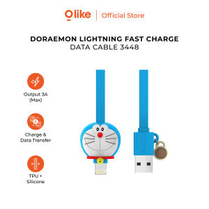 OLIKE DORAEMON KABEL DATA CHARGER USB TYPE-C 3A LIGHTNING IPHONE 2.4A