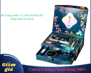 Bộ Trang điểm 15 món Sodilan có kem dưỡng và Gương Led