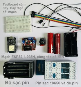 Xe điều khiển Arduino ESP32 Bluetooth qua App điện thoại thông minh Smart Robot Car DIY Kit Dabble