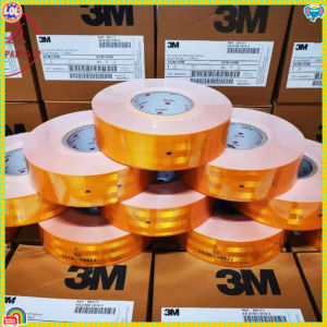 สติ๊กเกอร์สะท้อนแสง 3M ติดรถบรรทุก ขนาด ยาว 50เมตร x กว้าง 50มม. COD
