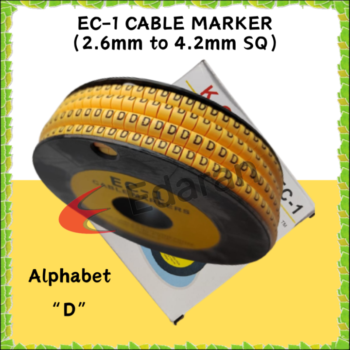 EC-1%20CABLE%20MARKER%20/%20WIRE%20MARKER%20ALPHABET%20A%20TO%20M%20-%20(2.6MM%20TO%204.2MM%20SQ)%20-%201000PCS/BOX%20-%20Image%202