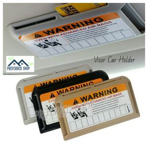 PREFERRED SHOP 1Pc Paste Type Car Sun Visor Card Storage Holder / Multifunction Car Business Card Organizer Bag / Car-styling IC Card Holder