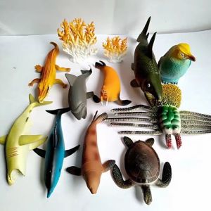 Mainan Binatang Laut Karet Set Ukuran Besar Marine Animals Figur Hewan Laut Koleksi Hadiah Ultah Mainan Edukasi
