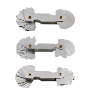 Bán kính thép carbon-fillet-Bộ dây đo áp suất hồ quang bên ngoài lõm lồi hồ quang công cụ đo R1-6.5 / R7-14.5 / R15-25