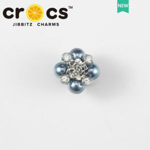 Metal jibbitz cross charm Silver Alloy Shoe Buckle love Bow Pearl Chain Skull Gem Fashion Shoes Accessories