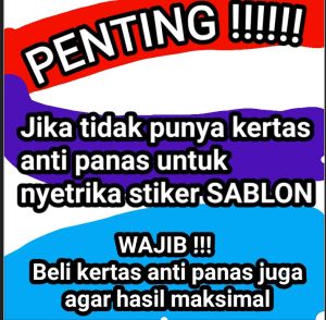 STIKER CUSTOM SABLON BAJU STRIKA MANUAL NAMA GRATIS DESAIN