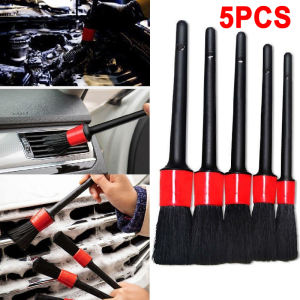 5pcs Car Detailing Brush Auto Cleaning Car Cleaning Detailing Set Dashboard Air Outlet Clean Brush Air Outlet Gap Detailing Cleaning Home Office Duster Brushes