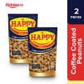 Happy Deluxe Coffee Coated Peanuts 100g (Set of 2). 