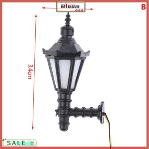 Follow Get New[Bloom Z] Mini Architectural Courtyard Wall Lamp Light Model Black Outdoor Lamp Dollhouse