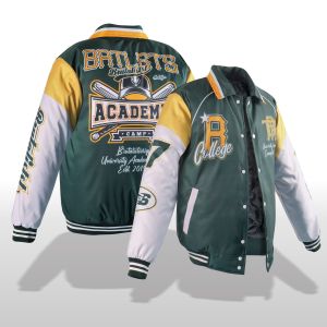 Jaket Varsity Baseball Pria Dewasa Vintage Keren Printing Distro Varcity Bomber Jacket Cowok Terbaru