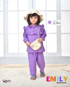 One set anak Perempuan setelan anak baju muslim anak Emily Shakila Oneset By Mysha Kids Muslimah Untuk usia 1-6 thn